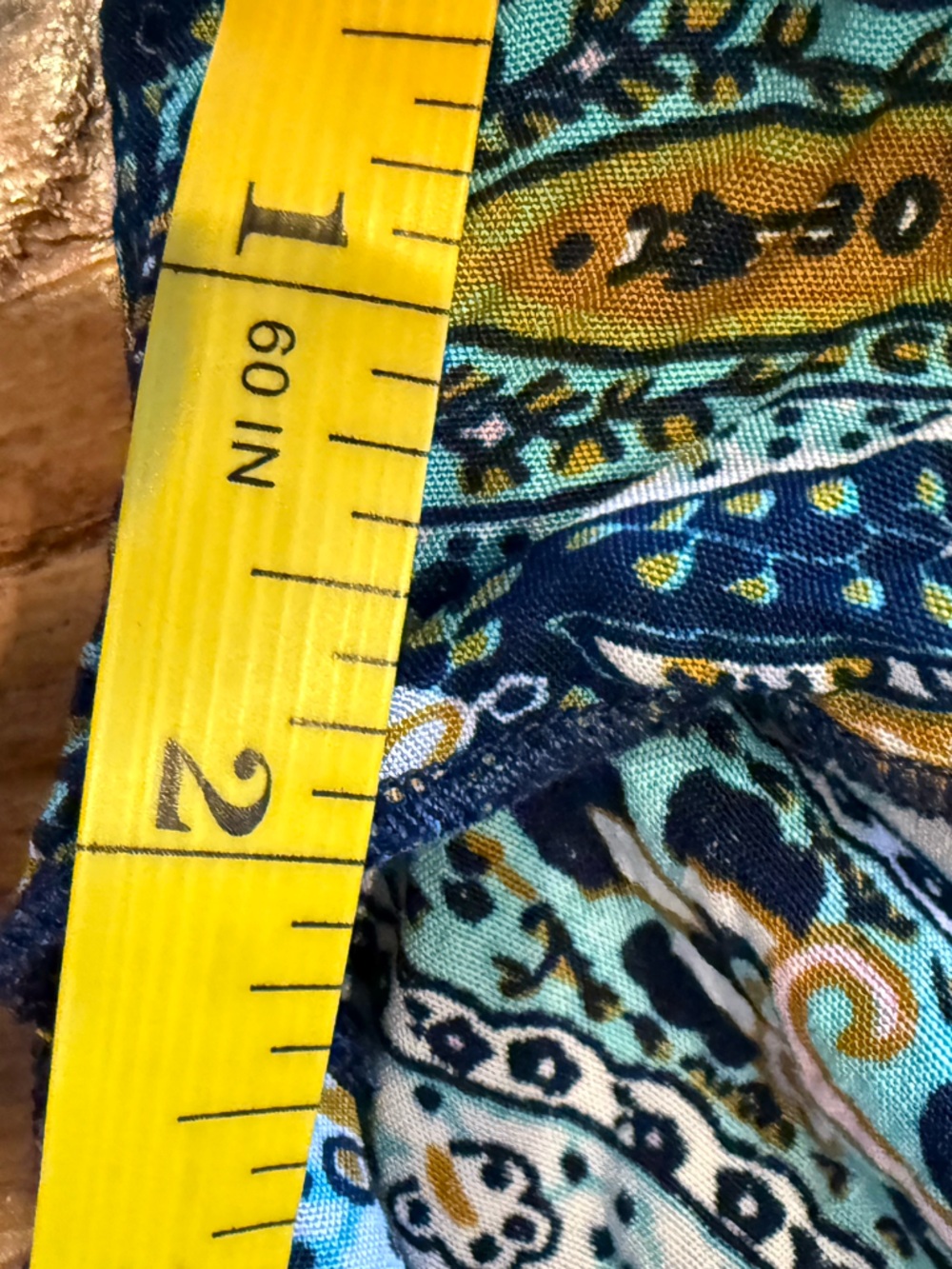 Boho Paisley Tie Front Romper Small/Medium Bell Sleeve Festival Playsuit - Picture 9 of 11